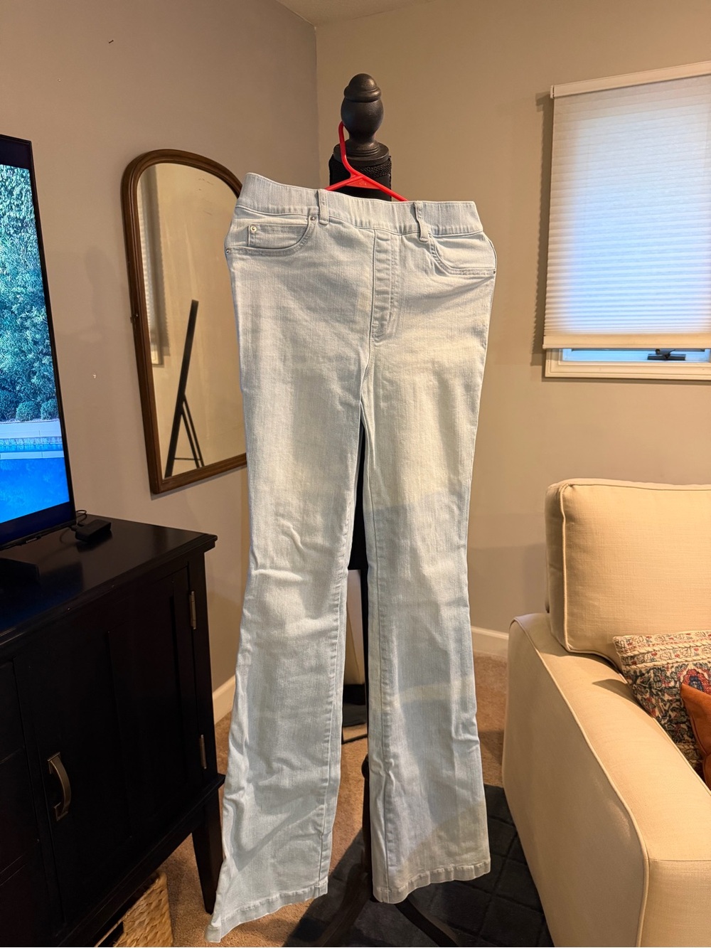SPANX Light Blue Women's Bootcut Jeans